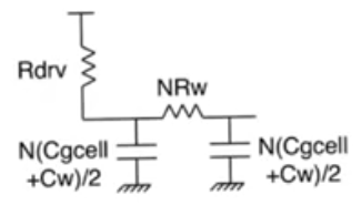 nor-rom-word-line-delay-equivalent-circuit