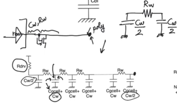 nor-rom-word-line-delay-equivalent-circuit